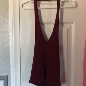 Maroon halter